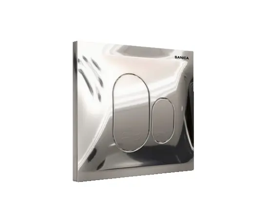 Shiny Chrome installation button Sanica P01