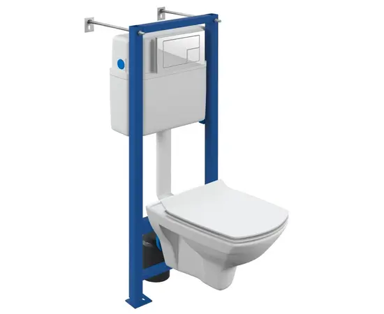Toilet-Set Cersanit CARINA NEW CLEAN ON white