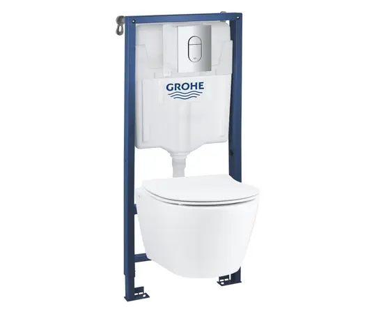 Комплект Grohe Solido 4-in-1 Rapid SL+WC Serel Sp26 Rimless+Arena Cosmopolitan flush plate