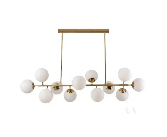 ჭაღი Pendent E27 12 2314-12 BZ WH ოქროსფერი თეთრი