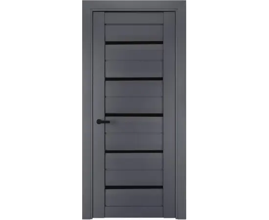 კარის ბლოკი Terminus ELIT PLUS Antracit №111 38x700x2150 mm. შუშა შავი