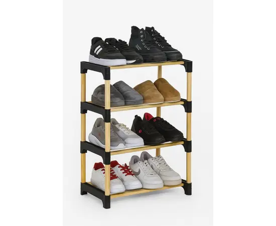 Shoe rack wooden Sev Plastik 4 tier