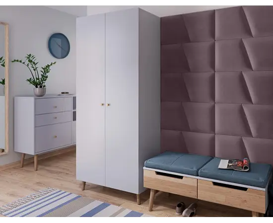 კედლის რბილი პანელი VOX Profile Geo 30x35 სმ. ვარდისფერი