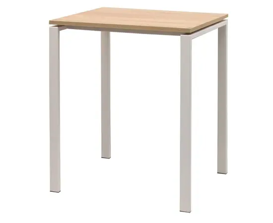Table Practic with white legs 60x50 cm