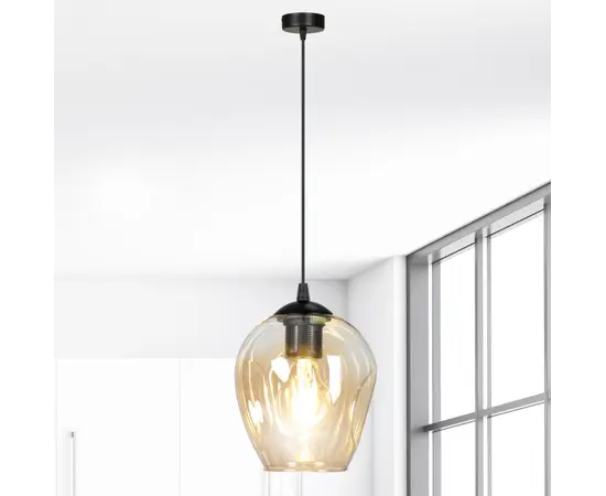 საკიდი EMIBIG Istar 1 E27 1x MAX 60W შავი MIODOWY