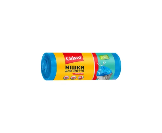 Пакеты для мусора с тесьмой Chisto Strong 35 л