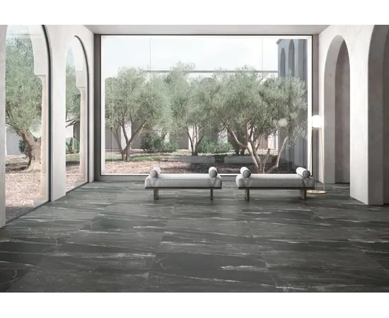 კერამოგრანიტი Tau Ceramica Etnastone Black 600x1200 მმ