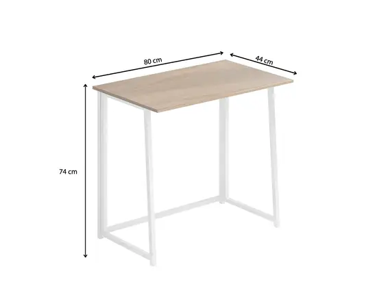 Стол компьютерный ASCOLI OAK D 80x44x74см белый