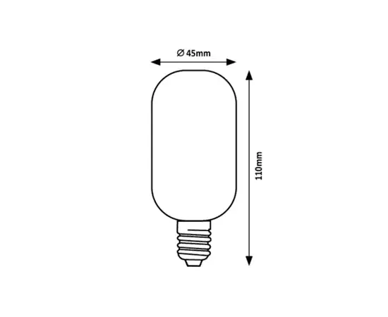 ნათურა Rabalux LED Е27 4W 4000K T45 h110 Filament 79006