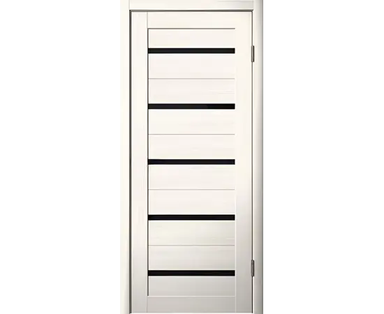 კარის ბლოკი ZP PVC LA STELLA 206 იფანი 36x700x2150 მმ შუშა შავი