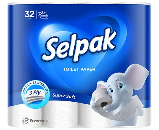 ტუალეტის ქაღალდი Selpak 32 ც