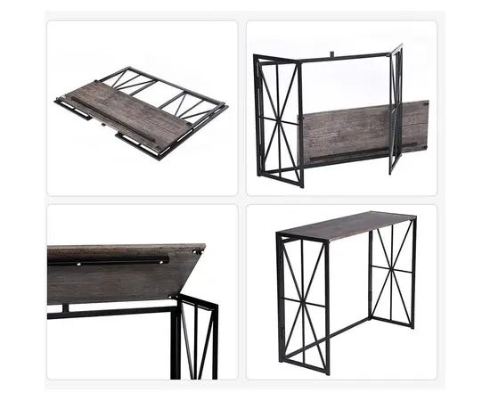მაგიდა კომპიუტერის 100x38x80 სმ BLACK+BROWN