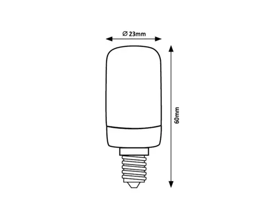 ნათურა Rabalux LED Е14 2W 4000K T20 h60 Filament 79030