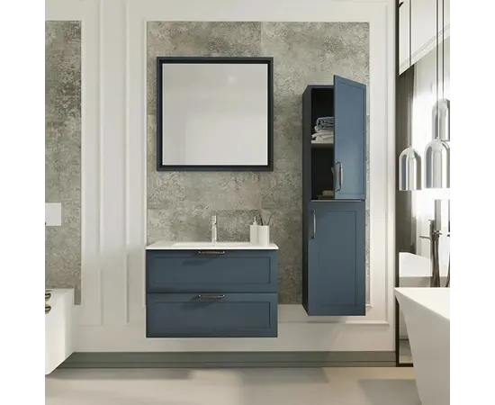 Зеркало для ванной Denko Beyoglu 75 Matt Navy Blue