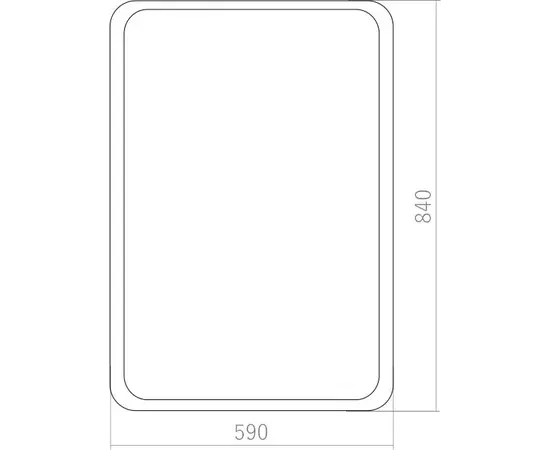 სარკე Silver Mirrors Malta-Loft ,600x800 მმ,