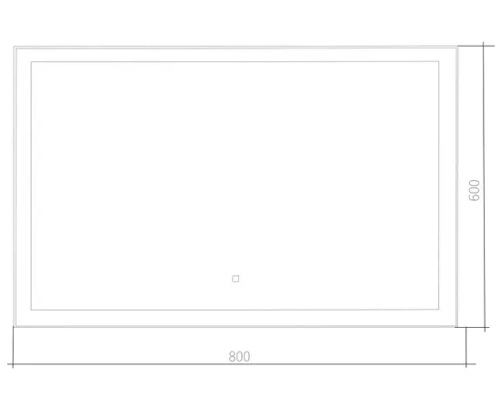 Зеркало Silver Mirrors Сантана 800х600 мм сенсорный выключатель