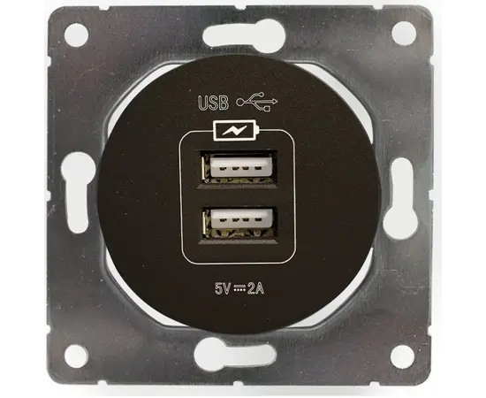 USB socket DPM Soul SEU1028B 2 sectional black