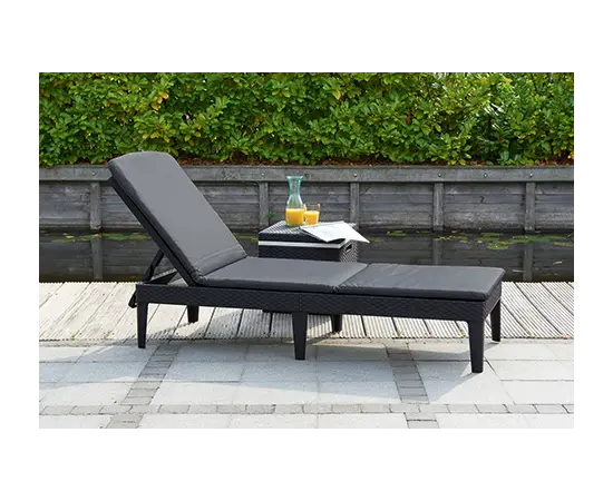 შეზლონგი მოწნილი KETER ყავისფერი 195x65x25,5