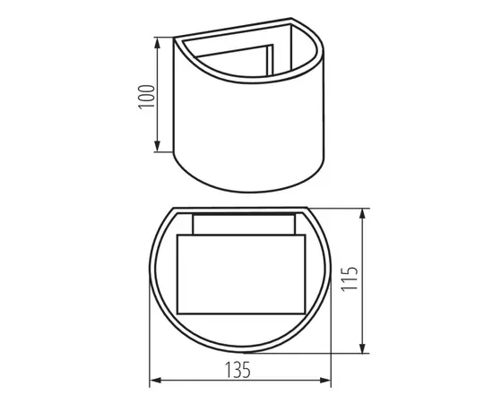 Светильник садово-парковый Kanlux REKA LED EL 7W-O-GR IP54 4000K