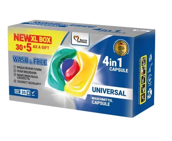 Washing capsules Wash&Free 35pcs 1945