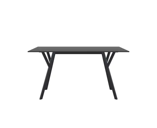 მაგიდა შავი MAX DÉCOR 74x140x80 სმ