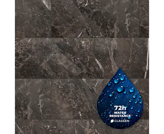 Laminate Classen Visiogrande WR black granite 604X280X8 mm AC4/32 4V