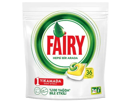 ჭურჭლის სარეცხი ტაბლეტები FAIRY 36	ც