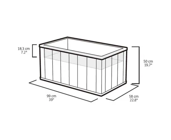 Горшок цветочный Keter Sequoia Medium 58x99x50 см