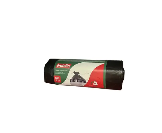 Пакет для мусора с ручкой Fratello 120л