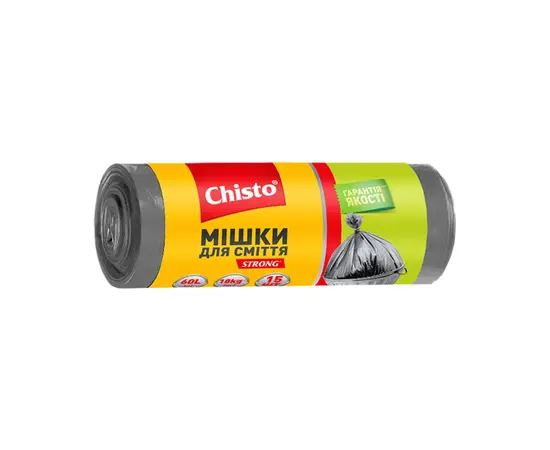 Пакеты для мусора Chisto Strong 60 л