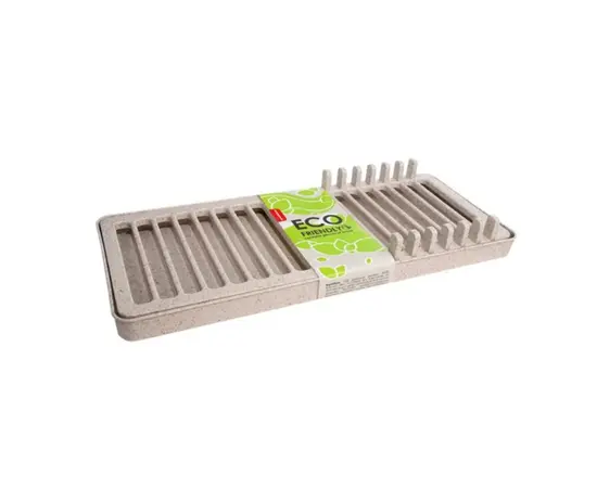 Сушилка для посуды Aleana Mini ECO WOOD белая роза