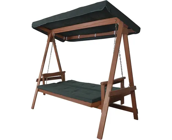 Garden wooden swing Hecht Baharu Lux Tropic Three Merbau