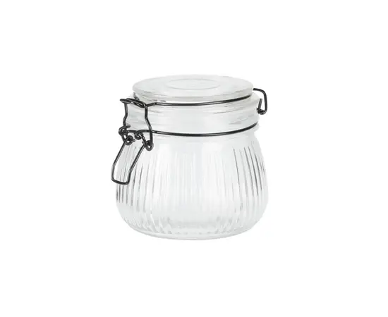Glass jar with lid Koopman CD1002880 500ml
