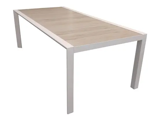 Стол обеденный Gardenline Monarch Tile Slat Top White 220x100x75 см
