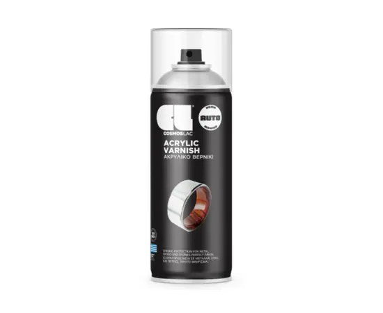ლაქ-სპრეი აკრილის საღებავი Cosmos Lac N376 400 მლ გამჭვირვალე გლუვი