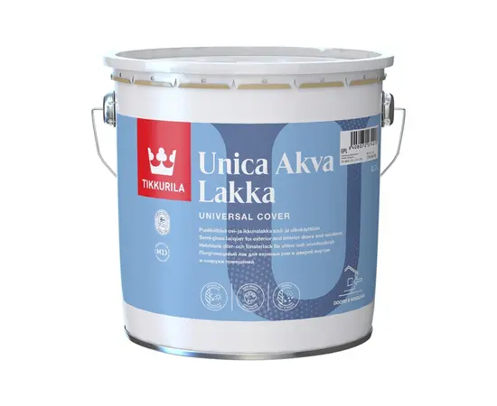 Лак Tikkurila Unica Аква Лакка ЭПЛ 2,7 л