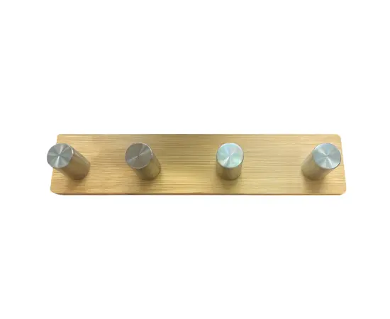 Вешалка для полотенец деревянная 4-х секционная Bathlux 18 х 4.5 см
