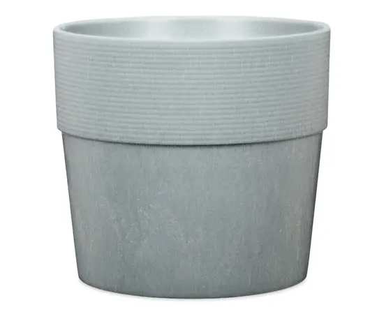 Горшок пластиковый уличный Scheurich 266/30 GROOVE+ CONCRETE