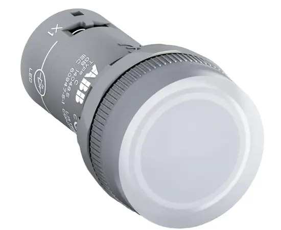 საინდიკაციო ნათურა ABB LED თეთრი 22 mm 12 V DC