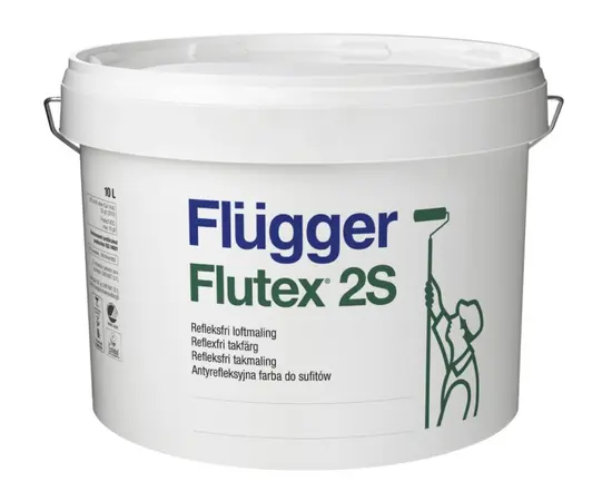 საღებავი ჭერის Flugger Flutex 2S 10 ლ