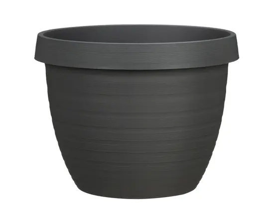 Горшок цветочный пластиковый  Scheurich METALLIC GREY 48/270 COUNTRY STAR 48