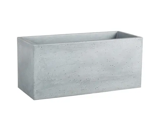 Горшок пластиковый  Scheurich  STONY C-CUBE LONG  GREY 60/240