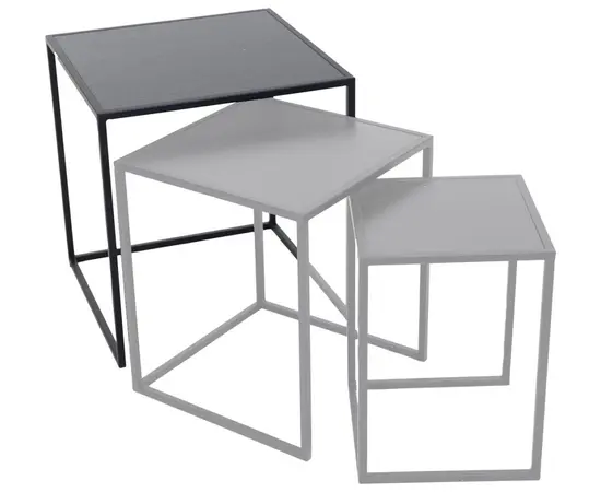 Подставка для цветочного горшка Mega Collections Eton Sidetable Square Black W44H47