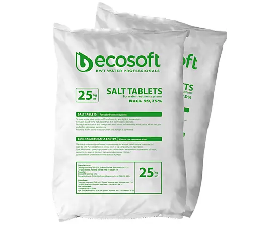 Соль техническая Ecosoft CIECH000 25 kg Соль техническая Ecosoft CIECH000 25 kg
