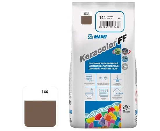 ფუგა Mapei Keracolor FF 144 2 კგ შოკოლადი