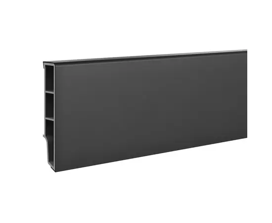 Skirting board VOX SEMPLA black 2400x65x14 mm