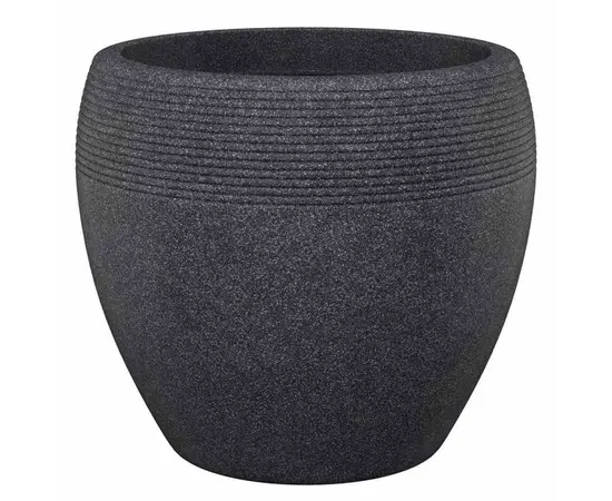 Уличный пластиковый горшок Scheurich 282/30 PLANTER LINEO SCHWARZ GRANIT