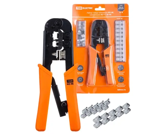 Crimping pliers TDM KO-9E RJ-11 RJ-45 SQ1001-0207