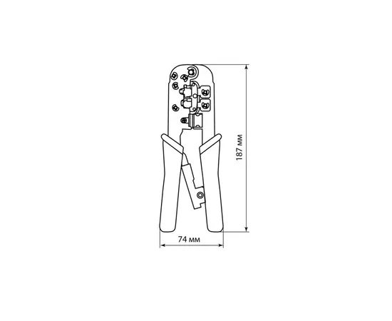 Crimping pliers TDM KO-9E RJ-11 RJ-45 SQ1001-0207