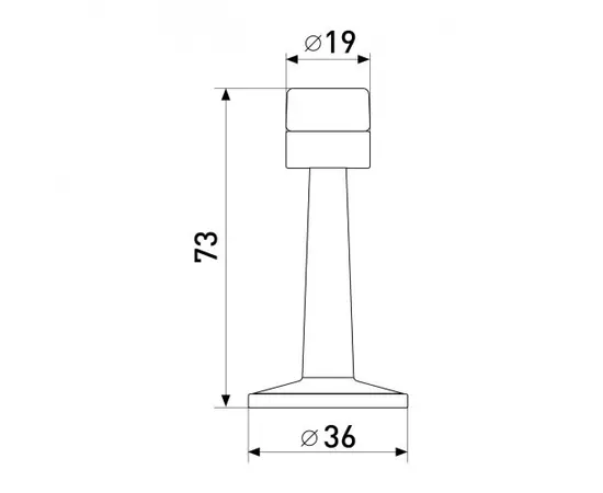 Stopper door Soller 3055 chrome